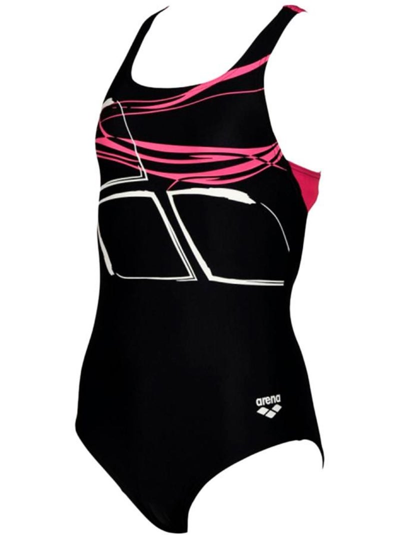 Maillot de bain 1 pièce Fille Arena Noir - Kiabi