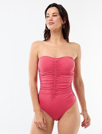 Maillot de bain 1 pièce imprimé vichy