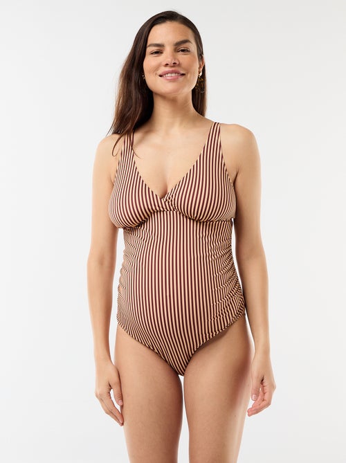 Maillot de bain 1 pièce maternité imprimé - Kiabi