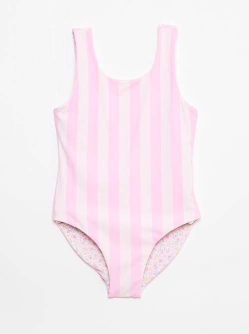 Maillot de bain 1 pièce réversible - Kiabi