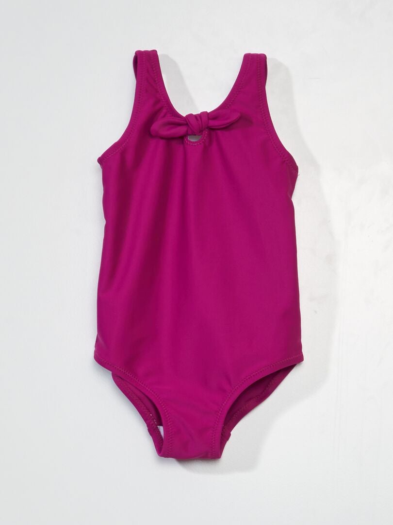 Maillot De Bain Fille Justice - Une Pièce Rayures Roses Et Pois Blancs - Taille 6 NEUF