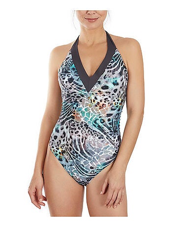 Maillot de bain 1 pièce triangle multipositions animal