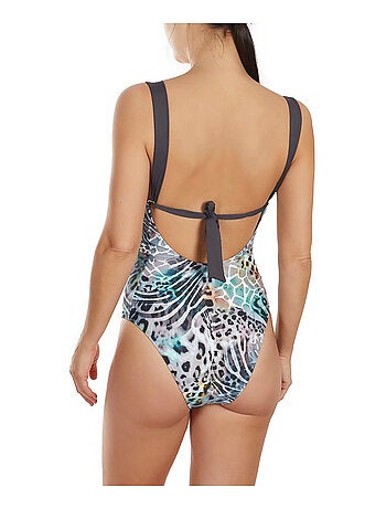 Maillot de bain 1 pièce triangle multipositions animal