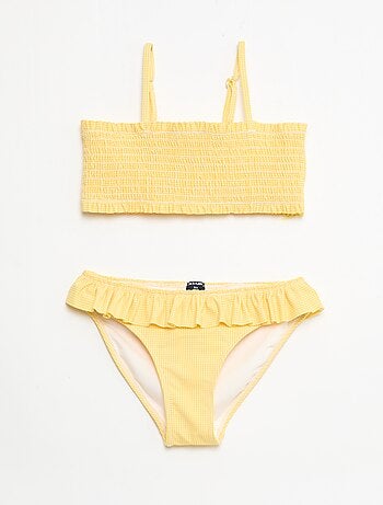 Maillot de bain 2 pièces à volants