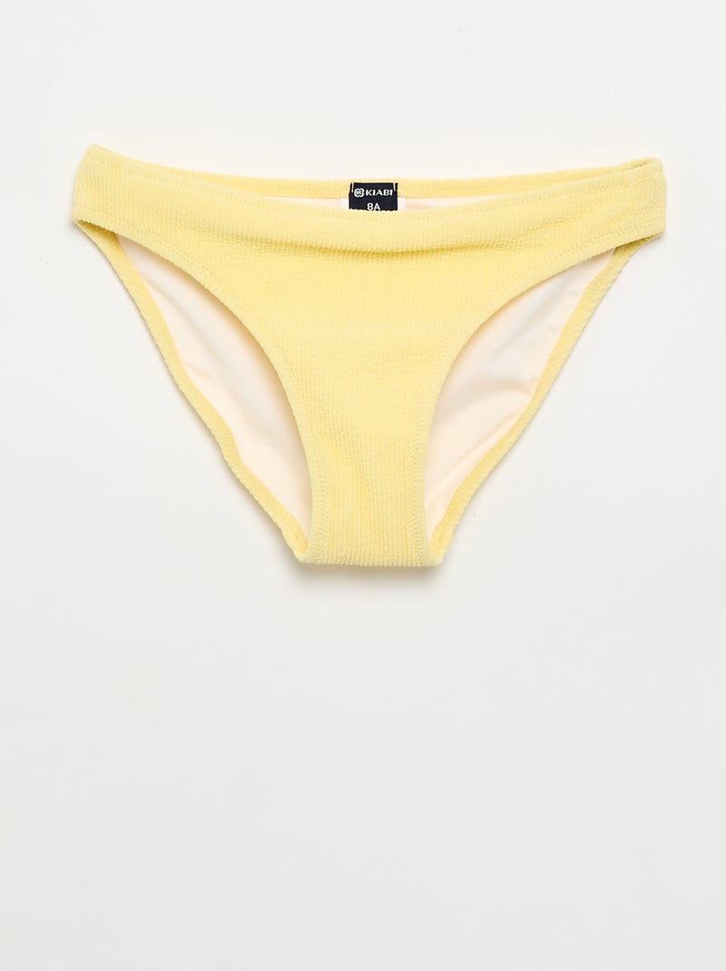 Maillot de bain 2 pièces avec nœud Jaune - Kiabi