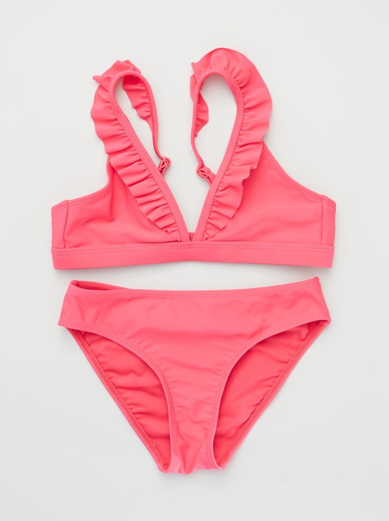 Maillot de bain 2 pièces flashy fuchsia - Kiabi