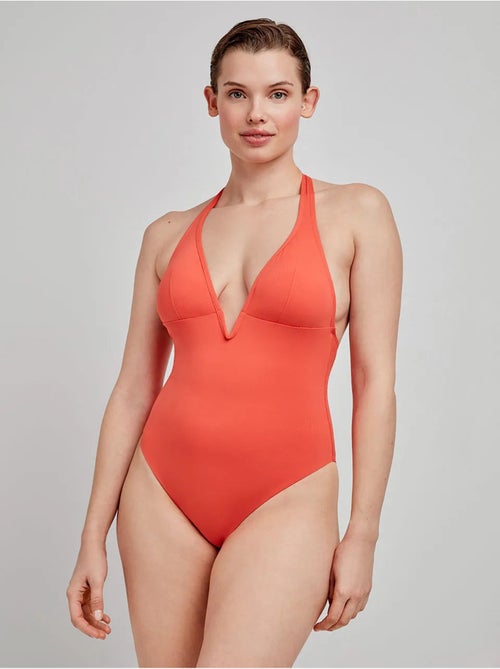 Maillot de bain à col halter - Kiabi