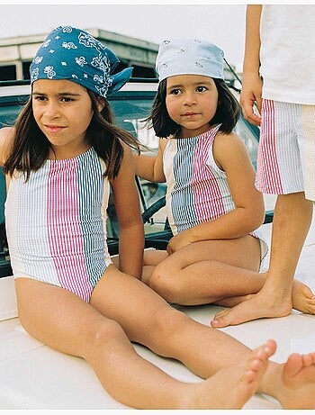 Maillot de bain à rayures avec bretelles croisées You&Me