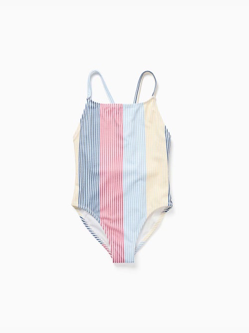 Maillot de bain à rayures avec bretelles croisées You&Me - Kiabi