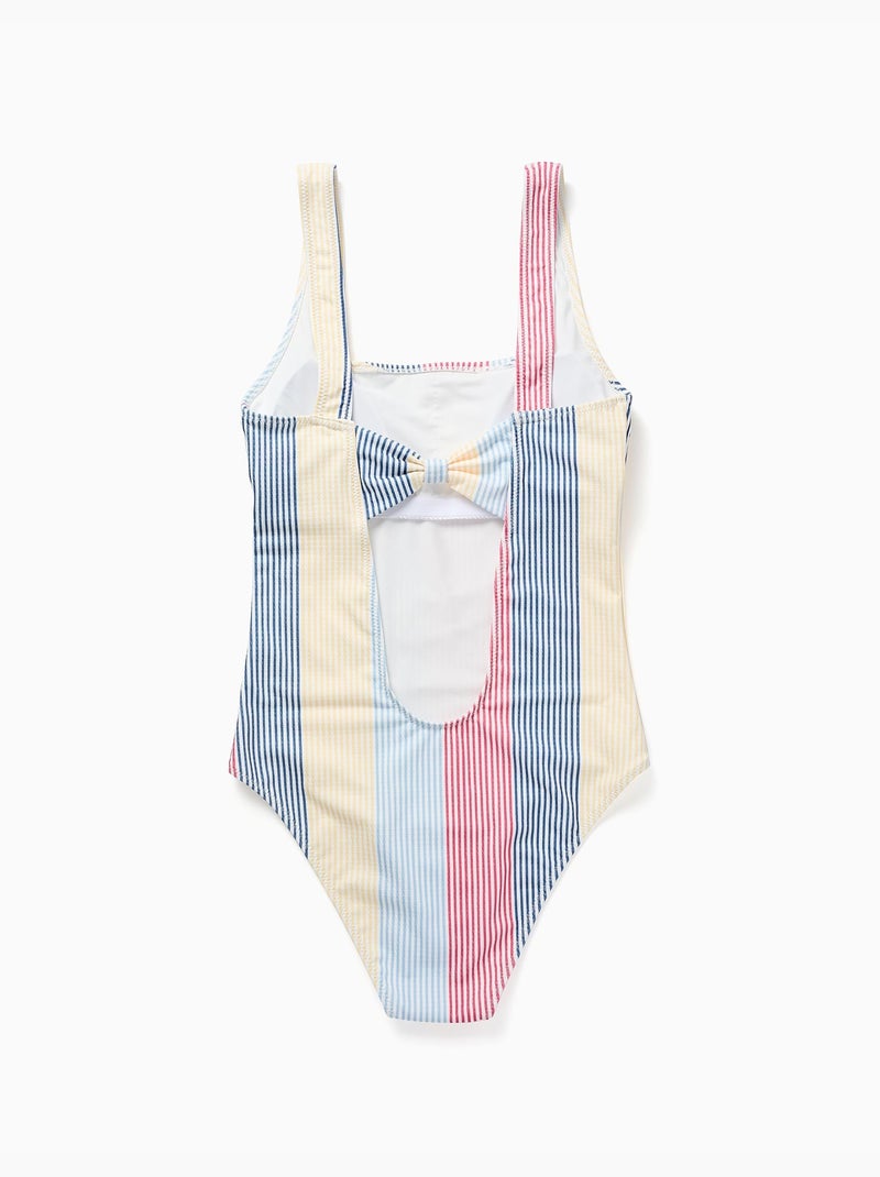Maillot de bain à rayures avec doublure You&Me Rouge - Kiabi