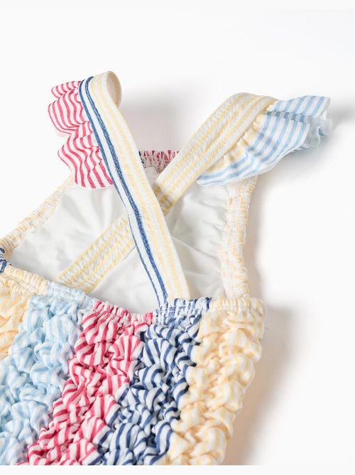Maillot de bain à rayures avec volants You&Me - Kiabi