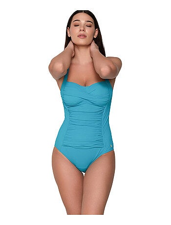 Maillot de bain amincissant 1 pièce tk-5 blue sense c à e