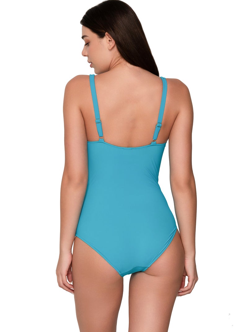 Maillot de bain amincissant 1 pièce tk-5 blue sense c à e Bleu turquoise - Kiabi