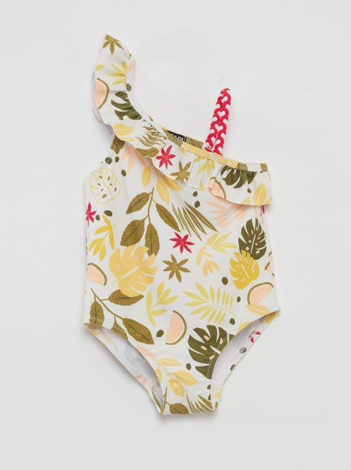 Maillot de bain asymétrique - 1 pièce - Kiabi
