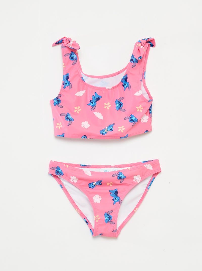 Maillot de bain avec nœuds 'Stitch' 'Disney' - 2 pièces ROSE - Kiabi
