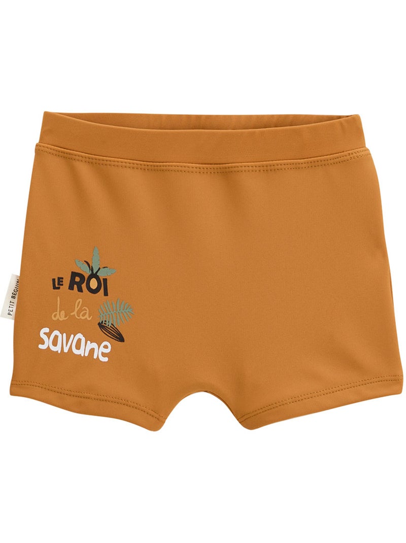 Maillot de bain b?b? 2 pi?ces t-shirt de protection UV et boxer Mio Camel - Kiabi