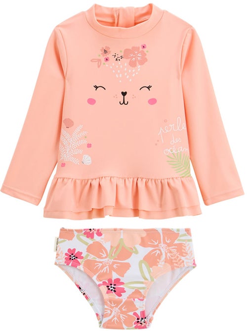 Maillot de bain b?b? 2 pi?ces t-shirt de protection UV et culotte Rosara - Kiabi Maillot de bain b?b? 2 pi?ces t-shirt de protection UV et culotte Rosara - Kiabi