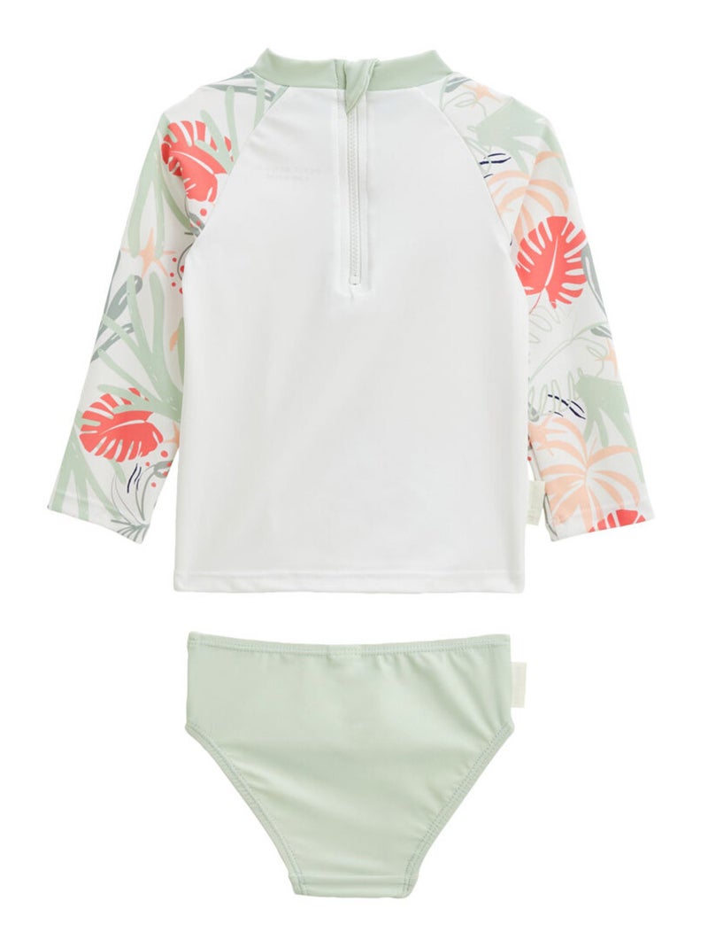Maillot de bain bébé 2 pièces t-shirt de protection UV & culotte Arya Vert - Kiabi