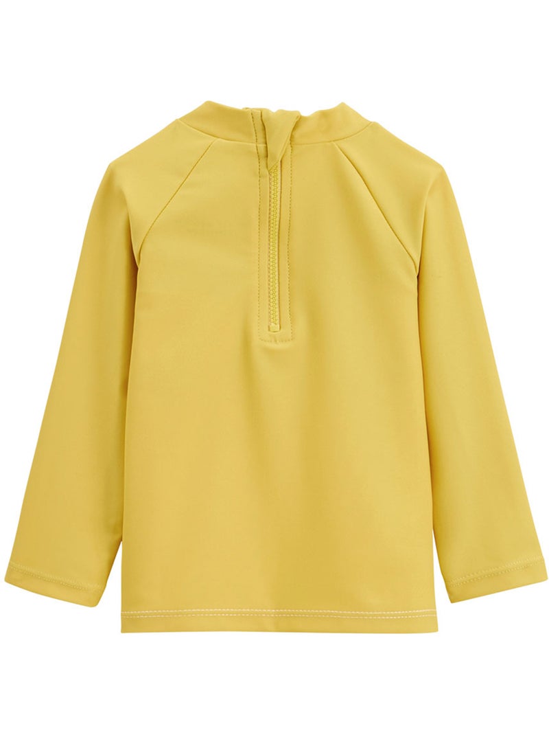 Maillot de bain bébé 2 pièces t-shirt de protection UV et boxer Baroudeur Jaune - Kiabi