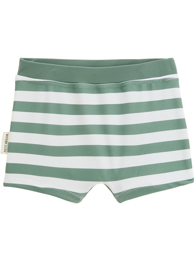 Maillot de bain bébé 2 pièces t-shirt de protection UV et boxer Hello Dino Kaki - Kiabi