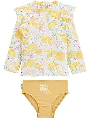 Maillot de bain bébé 2 pièces t-shirt de protection UV et culotte Porticcio