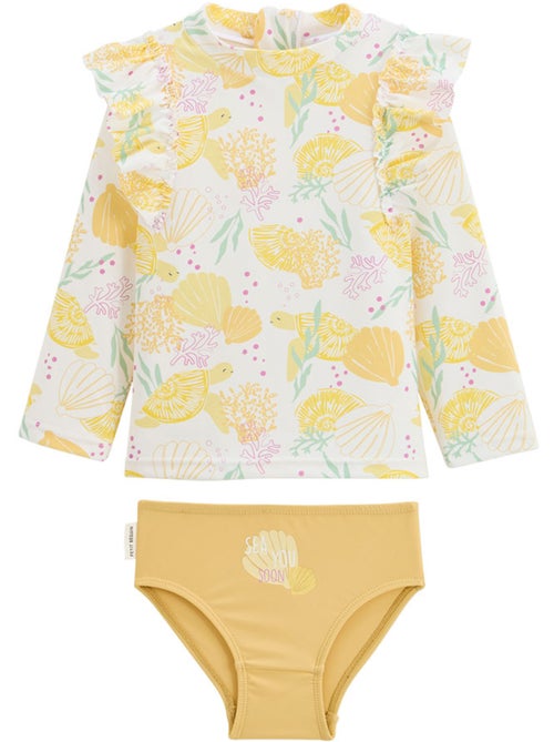 Maillot de bain bébé 2 pièces t-shirt de protection UV et culotte Porticcio - Kiabi Maillot de bain bébé 2 pièces t-shirt de protection UV et culotte Porticcio - Kiabi