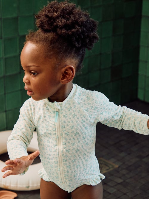 Maillot de bain body avec manches longues - Kiabi