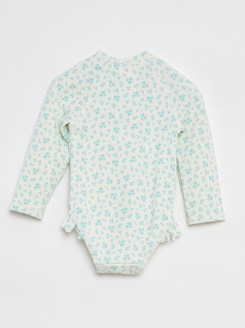 Maillot de bain body avec manches longues - Kiabi