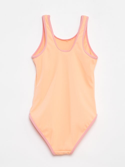 Maillot de bain côtelé et imprimé - Kiabi