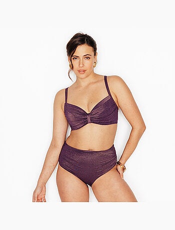 Maillot de bain culotte haute ness - rougegorge lingerie