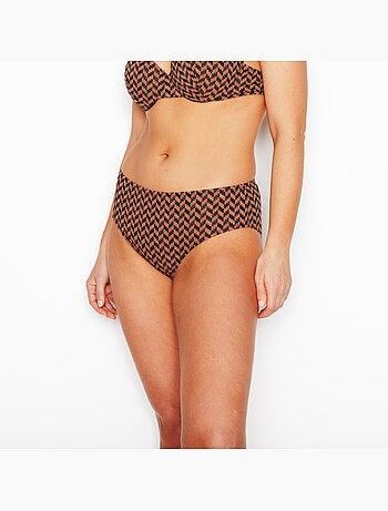 Maillot de bain culotte haute phenix - rougegorge lingerie
