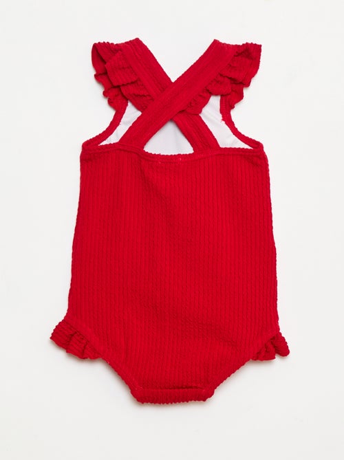 Maillot de bain en maille uni - Kiabi