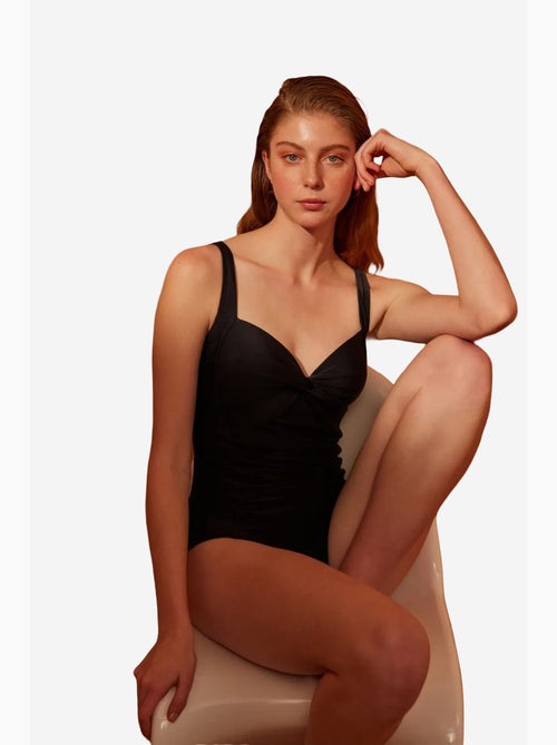 Maillot de bain femme froncé penti - Kiabi Maillot de bain femme froncé penti - Kiabi