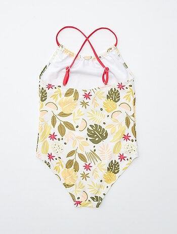 Maillot de bain fleuri - 1 pièce