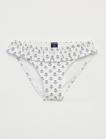 Maillot de bain fleuri - 2 pièces