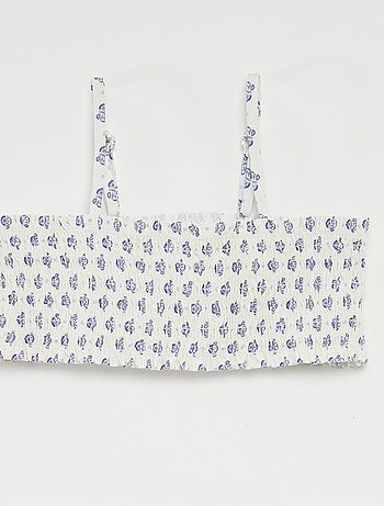 Maillot de bain fleuri - 2 pièces