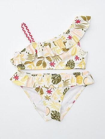 Maillot de bain fleuri - 2 pièces