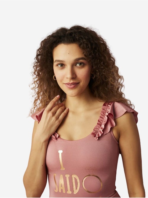 Maillot de bain flore à détail volanté penti - Kiabi Maillot de bain flore à détail volanté penti - Kiabi