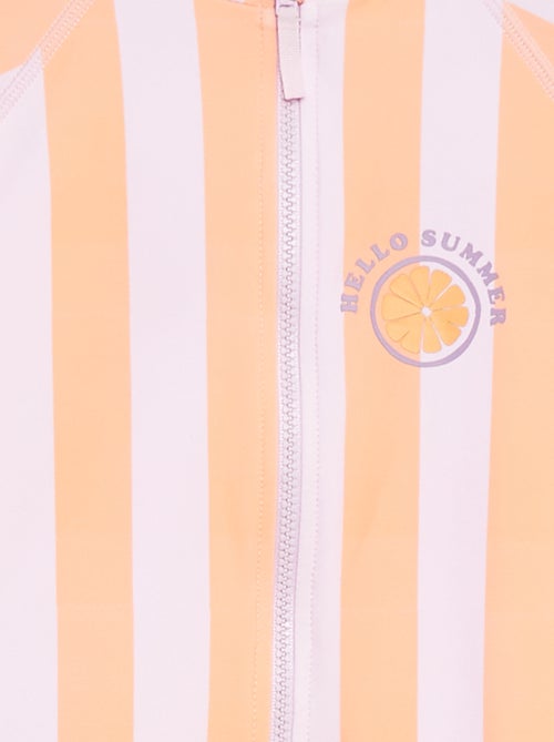 Maillot de bain forme body à manches longues - Kiabi