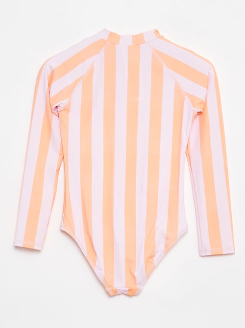 Maillot de bain forme body à manches longues - Kiabi