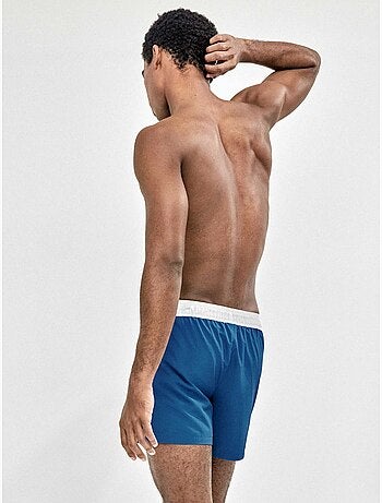 Maillot de bain homme uni bleu