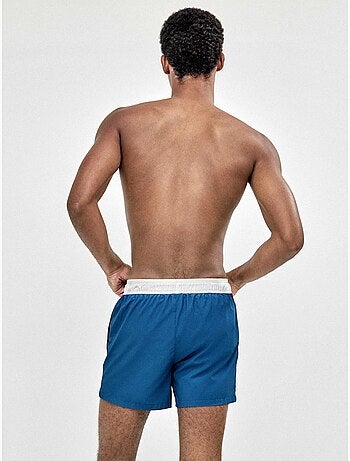 Maillot de bain homme uni bleu