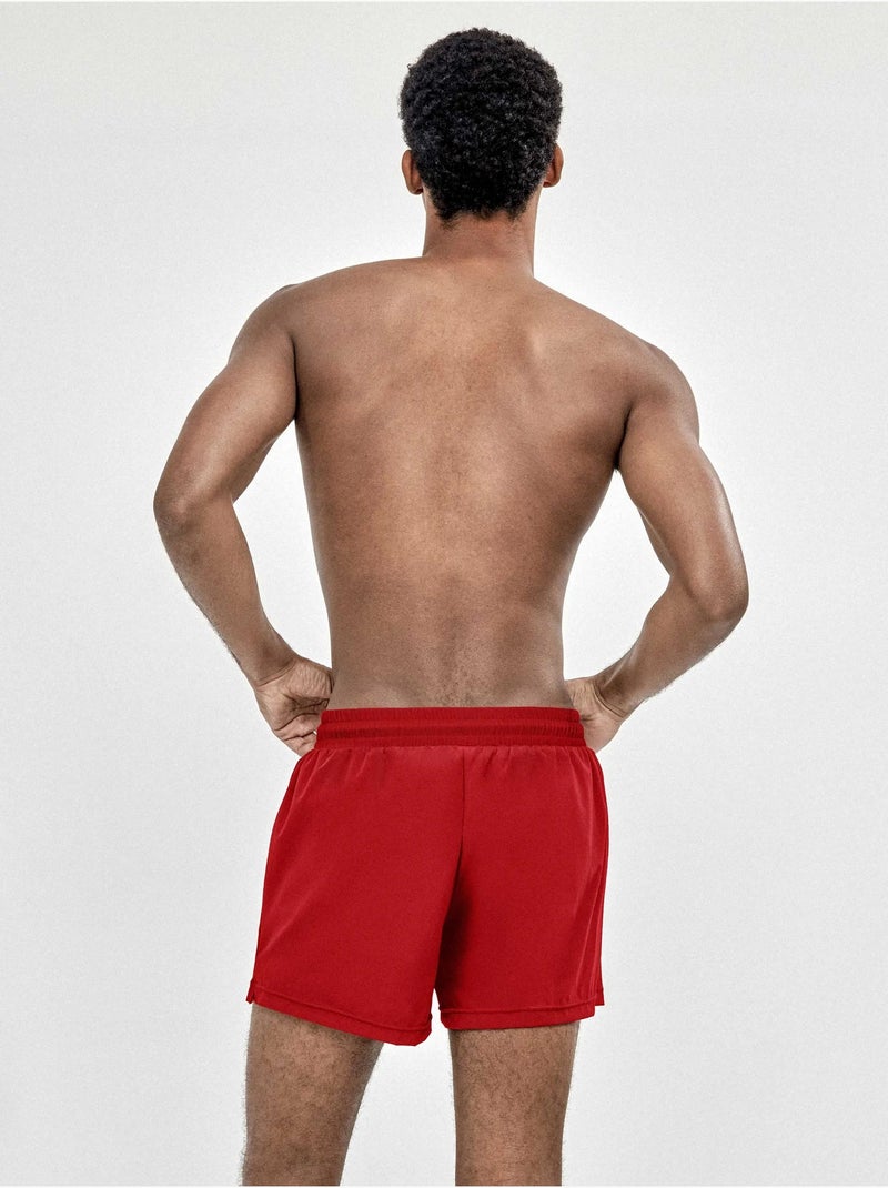 Maillot de bain homme uni noir Rouge - Kiabi