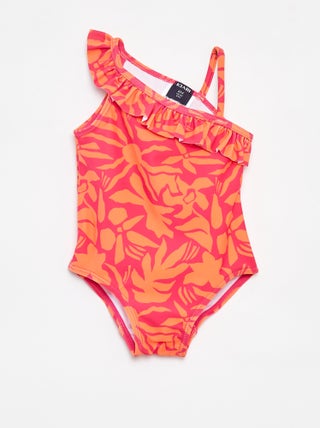 Maillot de bain imprimé one shoulder