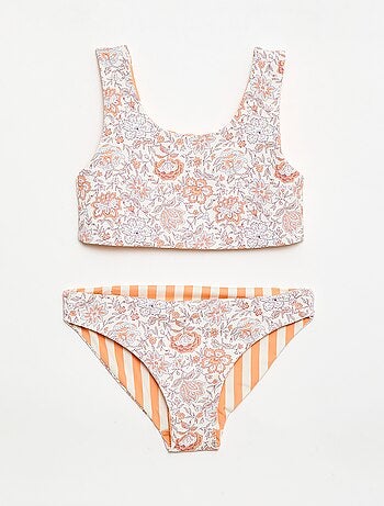 Maillot de bain imprimé réversible - 2 pièces