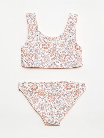 Maillot de bain imprimé réversible - 2 pièces