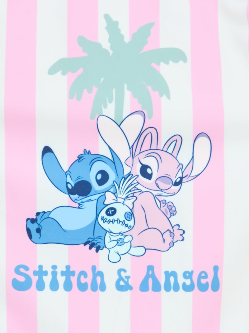 Maillot de bain imprimé 'Stitch' 'Disney' - 1 pièce Rose - Kiabi