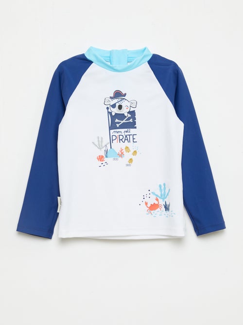 Maillot de bain 'Petit Béguin' 2 pièces T-shirt + boxer - Kiabi