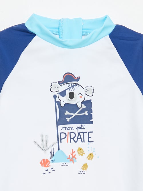 Maillot de bain 'Petit Béguin' 2 pièces T-shirt + boxer - Kiabi