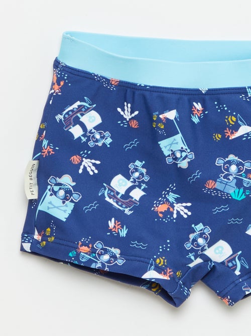 Maillot de bain 'Petit Béguin' 2 pièces T-shirt + boxer - Kiabi